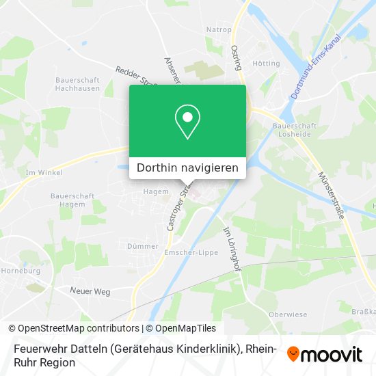 Feuerwehr Datteln (Gerätehaus Kinderklinik) Karte