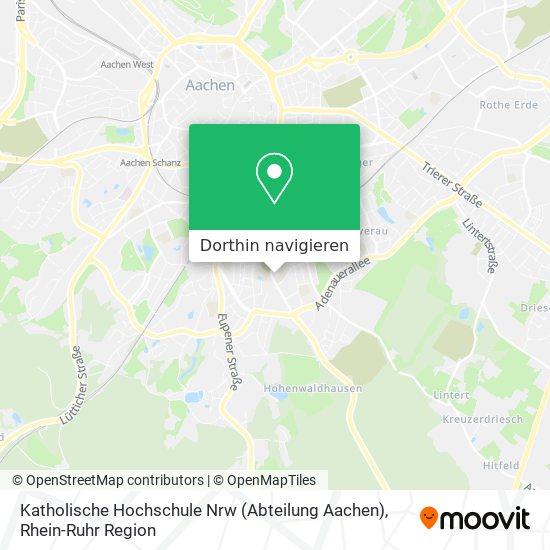 Katholische Hochschule Nrw (Abteilung Aachen) Karte