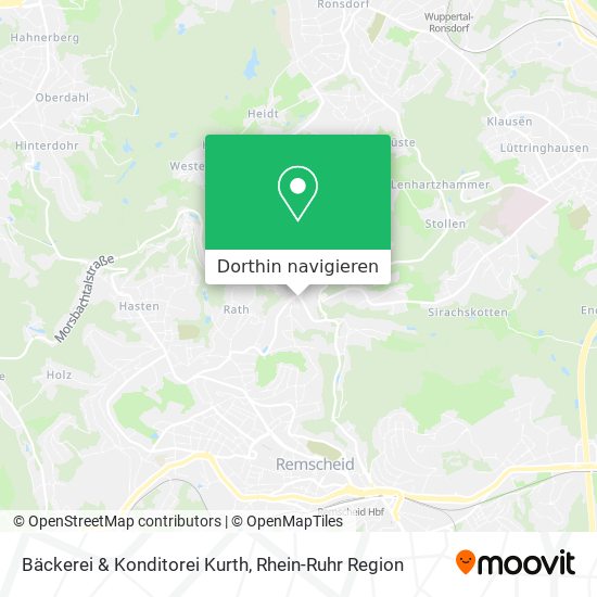 Bäckerei & Konditorei Kurth Karte