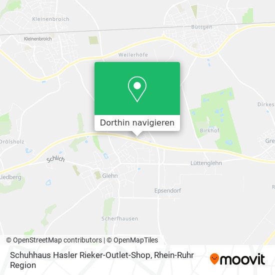 Schuhhaus Hasler Rieker-Outlet-Shop Karte