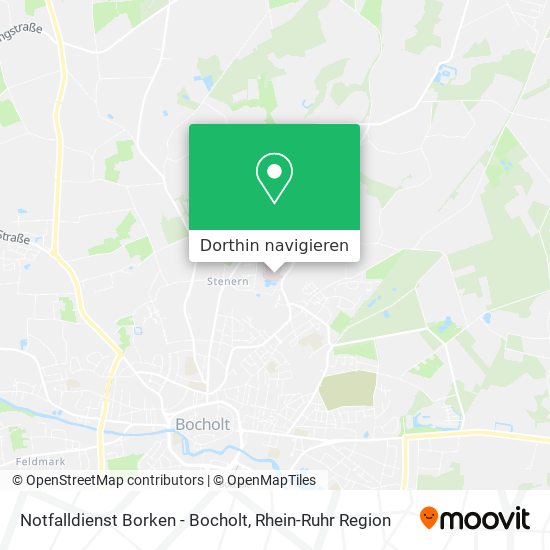 Notfalldienst Borken - Bocholt Karte