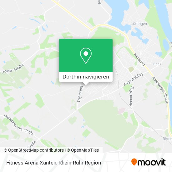 Fitness Arena Xanten Karte