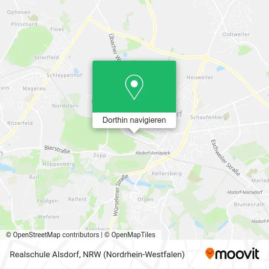 Realschule Alsdorf Karte