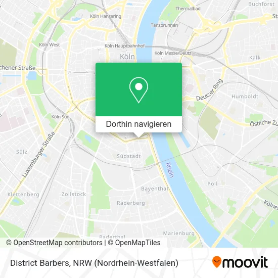 District Barbers Karte