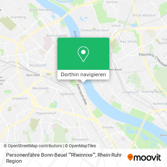 Personenfähre Bonn-Beuel ""Rheinnixe"" Karte
