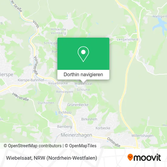 Wiebelsaat Karte