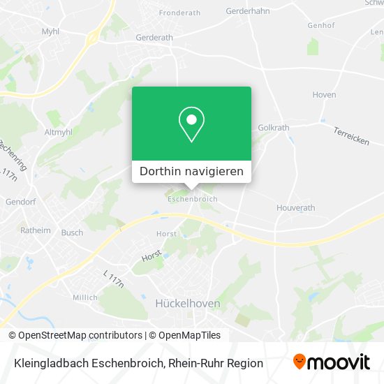 Kleingladbach Eschenbroich Karte