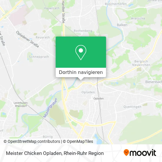 Meister Chicken Opladen Karte