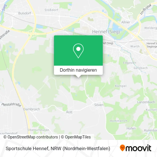 Sportschule Hennef Karte