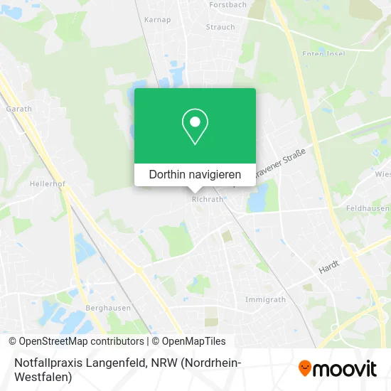 Notfallpraxis Langenfeld Karte