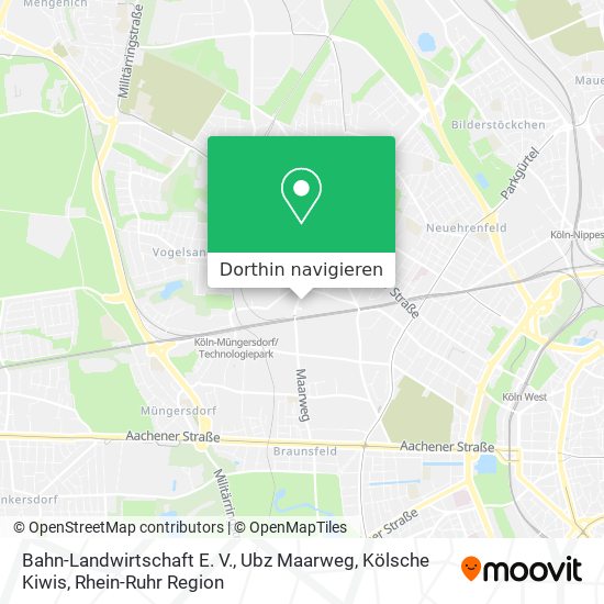 Bahn-Landwirtschaft E. V., Ubz Maarweg, Kölsche Kiwis Karte
