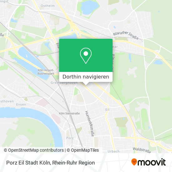 Porz Eil Stadt Köln Karte