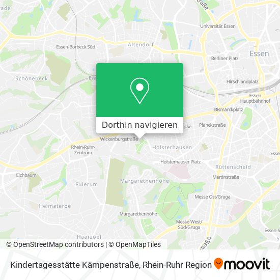 Kindertagesstätte Kämpenstraße Karte