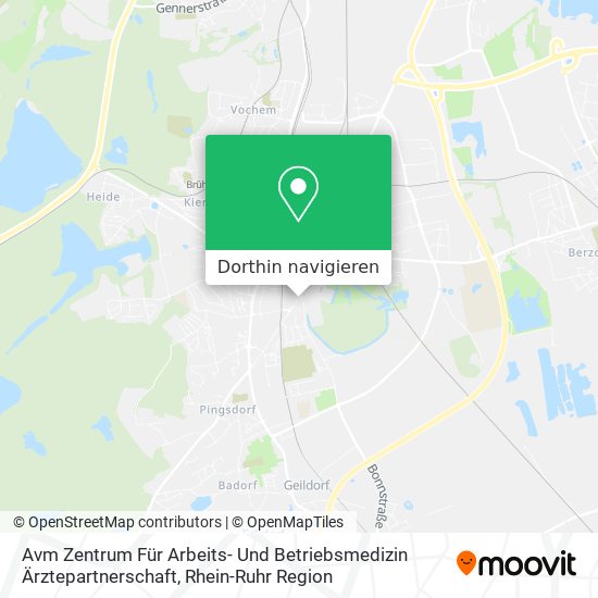Avm Zentrum Für Arbeits- Und Betriebsmedizin Ärztepartnerschaft Karte