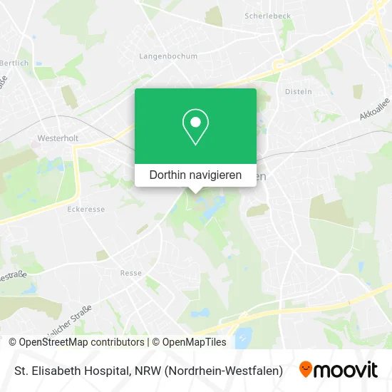 St. Elisabeth Hospital Karte