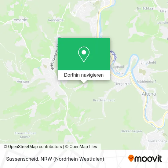 Sassenscheid Karte