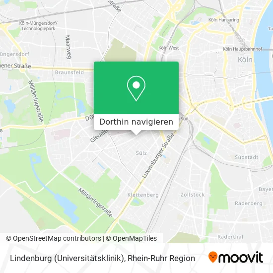 Lindenburg (Universitätsklinik) Karte