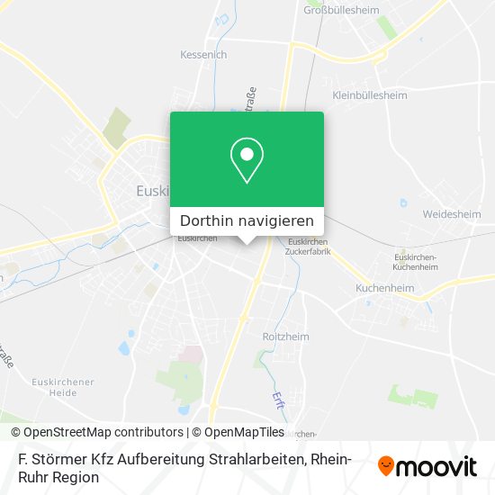 F. Störmer Kfz Aufbereitung Strahlarbeiten Karte
