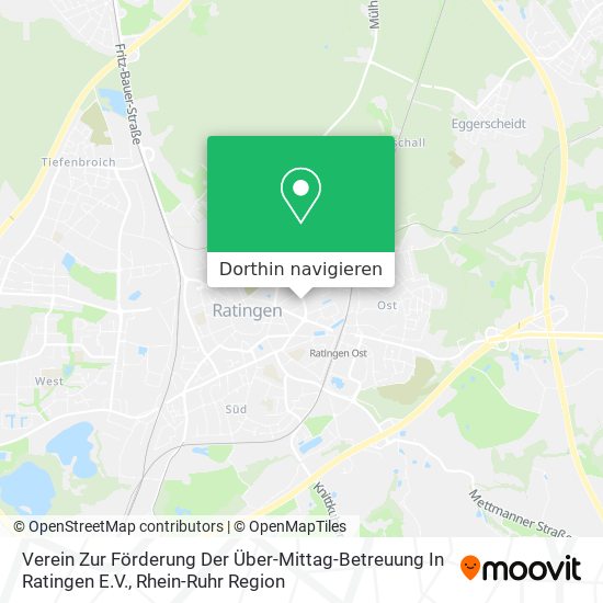 Verein Zur Förderung Der Über-Mittag-Betreuung In Ratingen E.V. Karte