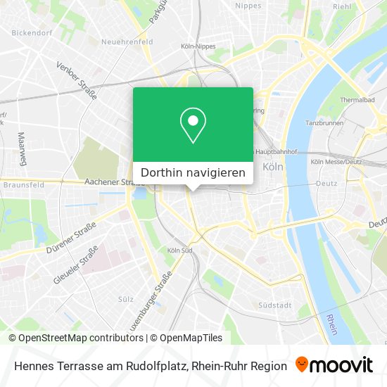 Hennes Terrasse am Rudolfplatz Karte