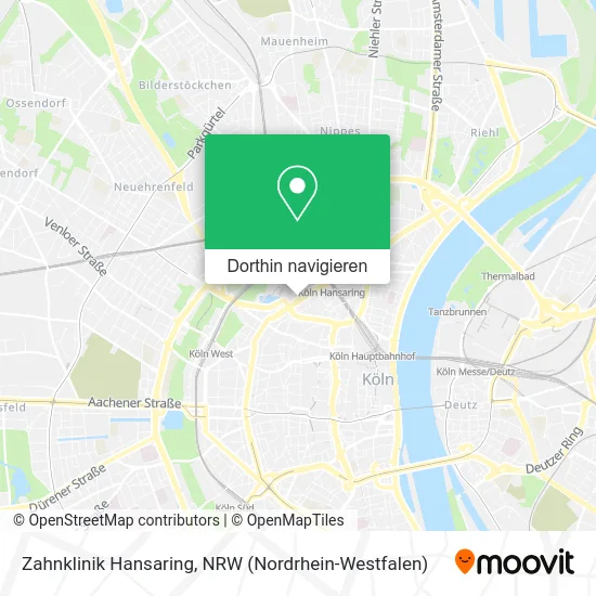 Zahnklinik Hansaring Karte