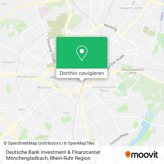 Deutsche Bank Investment & Finanzcenter Mönchengladbach Karte