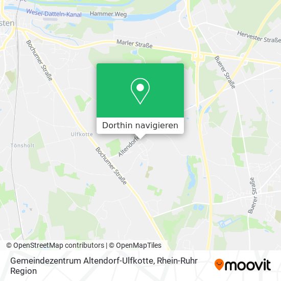 Gemeindezentrum Altendorf-Ulfkotte Karte