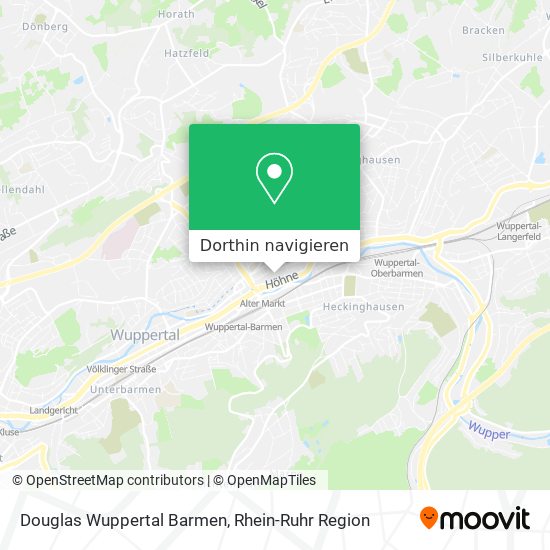 Douglas Wuppertal Barmen Karte