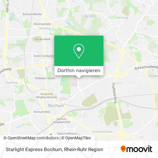 Starlight Express Bochum Karte