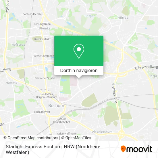 Starlight Express Bochum Karte