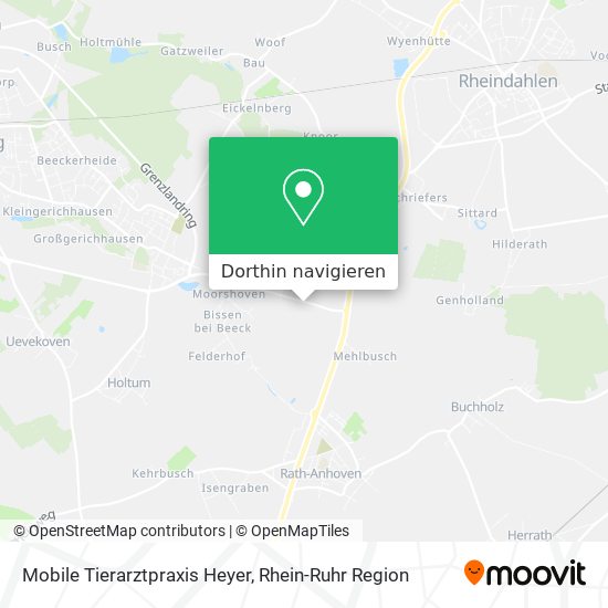 Mobile Tierarztpraxis Heyer Karte