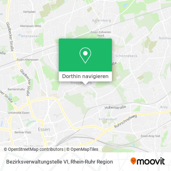 Bezirksverwaltungstelle VI Karte