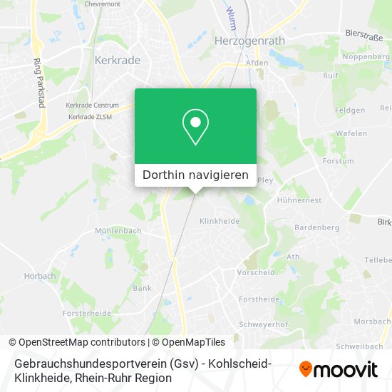 Gebrauchshundesportverein (Gsv) - Kohlscheid-Klinkheide Karte