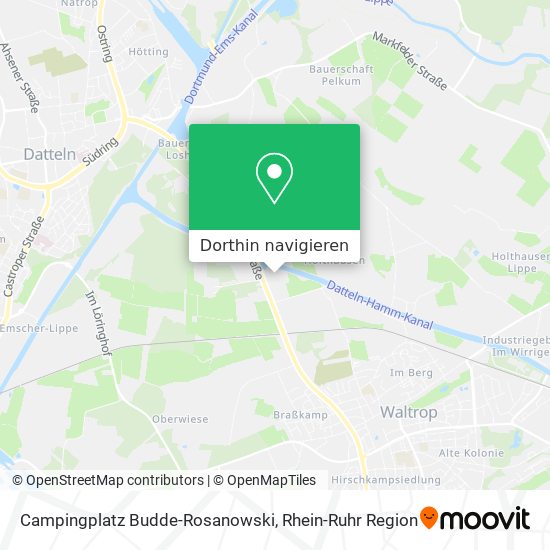 Campingplatz Budde-Rosanowski Karte
