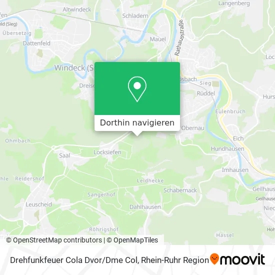 Drehfunkfeuer Cola Dvor / Dme Col Karte