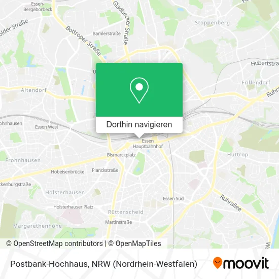 Postbank-Hochhaus Karte