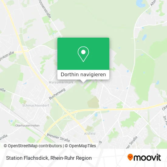 Station Flachsdick Karte