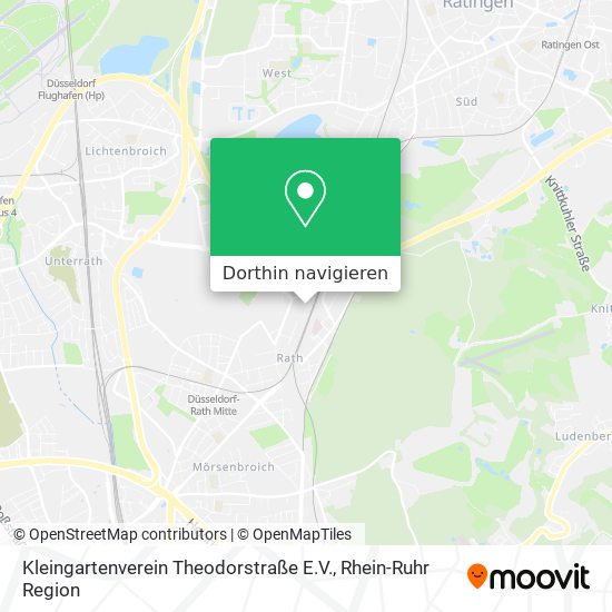 Kleingartenverein Theodorstraße E.V. Karte