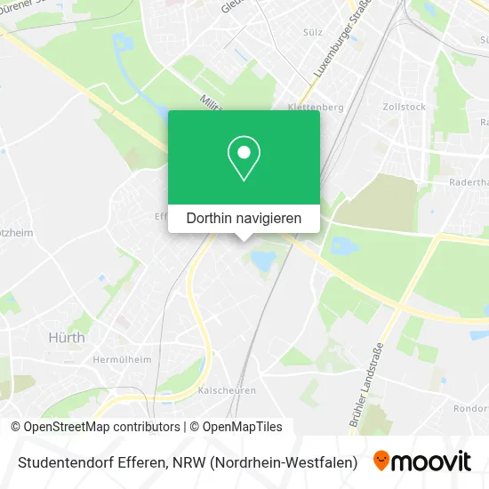 Studentendorf Efferen Karte
