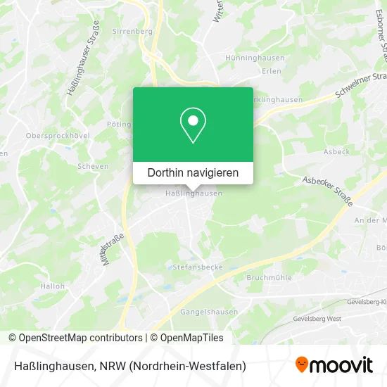 Haßlinghausen Karte