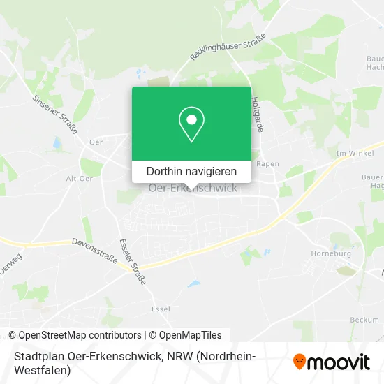 Stadtplan Oer-Erkenschwick Karte