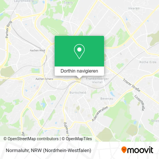 Normaluhr Karte
