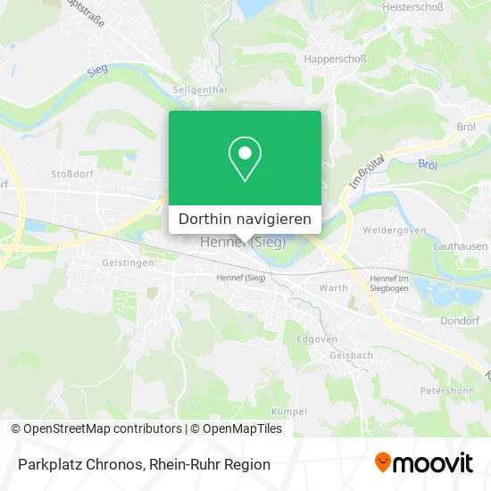 Parkplatz Chronos Karte