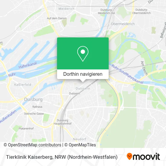 Tierklinik Kaiserberg Karte