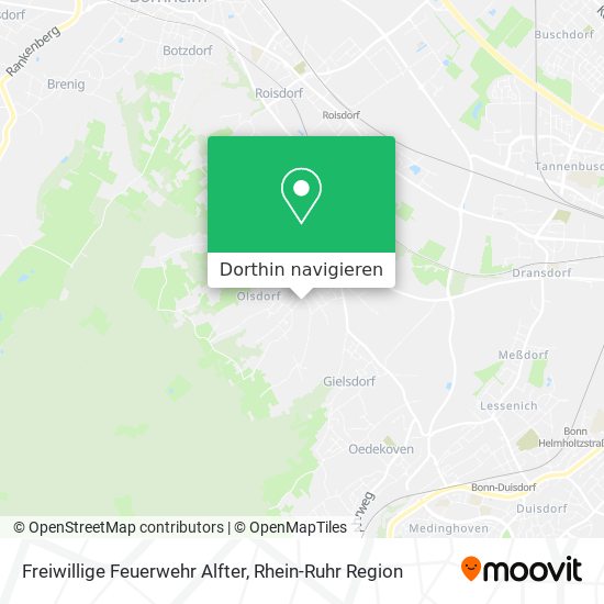 Freiwillige Feuerwehr Alfter Karte