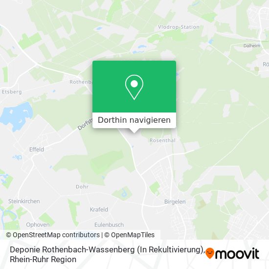 Deponie Rothenbach-Wassenberg (In Rekultivierung) Karte