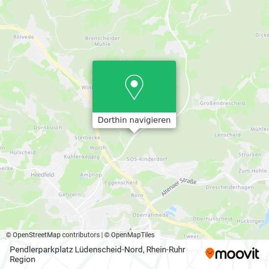 Pendlerparkplatz Lüdenscheid-Nord Karte