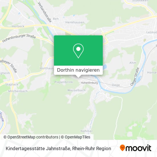 Kindertagesstätte Jahnstraße Karte