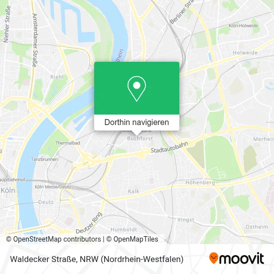 Waldecker Straße Karte