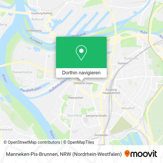 Manneken-Pis-Brunnen Karte